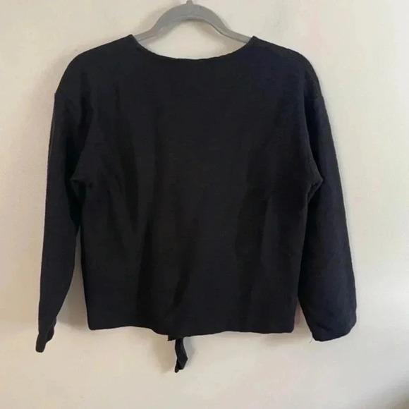 Madewell texture and thread tie front top Small - Picture 3 of 7